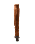 Amsterdam Faux Suede Over The Knee High Heel Boots - Stylish and Versatile