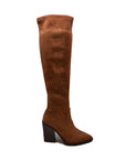 Amsterdam Faux Suede Over The Knee High Heel Boots - Stylish and Versatile