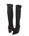 Amsterdam Faux Suede Over The Knee High Heel Boots - Stylish and Versatile