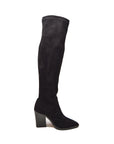Amsterdam Faux Suede Over The Knee High Heel Boots - Stylish and Versatile