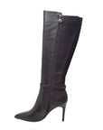 London Sleek Leather Dress Boots for Slim Calves