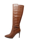 London Sleek Leather Dress Boots for Slim Calves