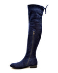 Landers Suede Over The Knee High Heel Boots by SoleMani