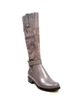 Gabi Leather & Suede Riding Boots with Fleece Lining - Versatile and Stylish for Day or Night Wear