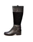 Gabi Leather & Suede Riding Boots with Fleece Lining - Versatile and Stylish for Day or Night Wear