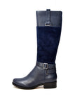 Gabi Leather & Suede Riding Boots with Fleece Lining - Versatile and Stylish for Day or Night Wear