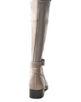 Gabi Grey Leather Riding Boots - Stylish and Versatile for Any Occasion