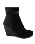 Ronit Wedge Boots: Stylish and Comfortable Leather Boots with Buckle for Everyday Wear