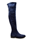 Landers Suede Over The Knee High Heel Boots by SoleMani