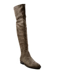 Landers Suede Over The Knee High Heel Boots by SoleMani