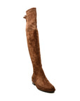 Landers Suede Over The Knee High Heel Boots by SoleMani