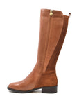Trendy Boot: Stylish and Functional Leather Boot with Stretch Suede