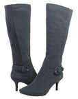 Rochelle Suede Low Heel Dress Boots - Stylish and Versatile for Any Occasion