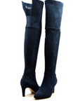 Stella Suede Over-The-Knee High Heel Boots - Stylish and Comfortable